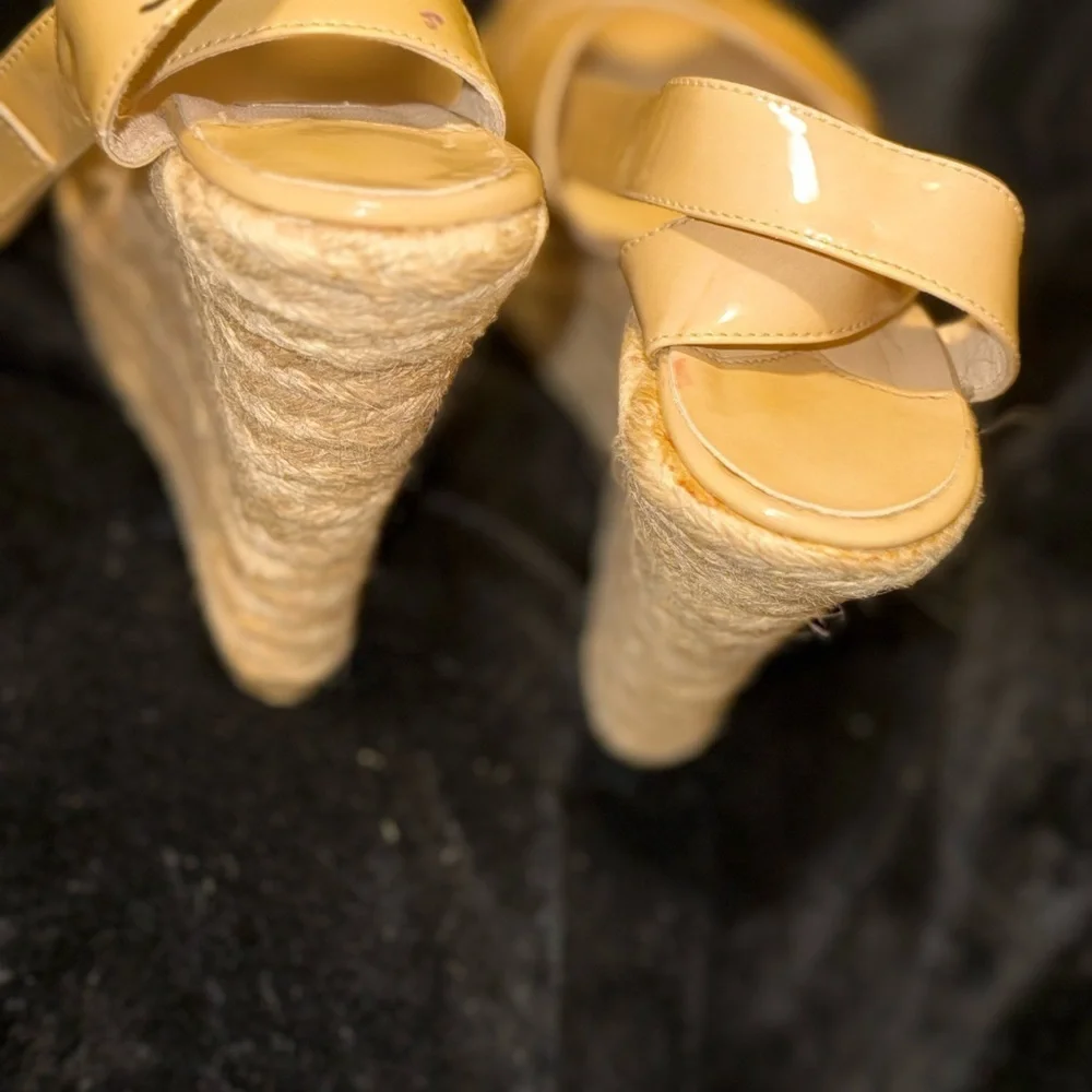 Jimmy Choo Cream Espadrilles with Suede Straps